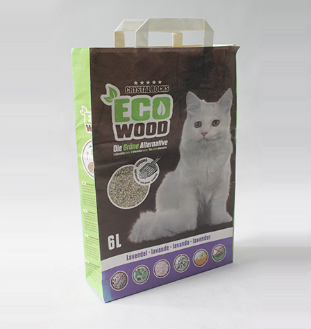 Kraft paper cat litter bag